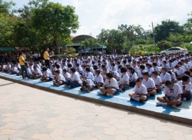 งานปฐมนิเทศและกิจกรรมสายสัมพันธ์น้องพี่ศรี พ.ต. ระดับ ม.1 2562