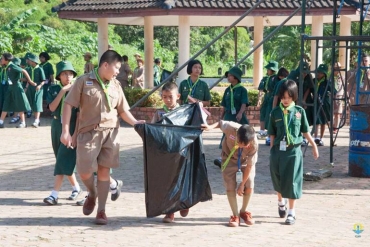 กิจกรรมชั่วโมงจิตสาธารณ ลูกเสือและเนตรนารี ป.4  13-12-2562