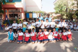 รับมอบรางวัลนักกีฬาฟุตบอล ระดับอนุบาล 11-02-2562