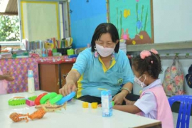 กิจกรรมเตรียมความพร้อมและปรับพื้นฐานระดับ อนุบาลและป.1 วันที่ 1