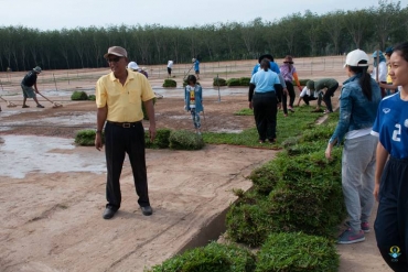 งานปูหญ้าสนามกีฬา โรงเรียนพะตงวิทยามูลนิธิ 2561 ชุดที่1 08092561