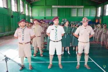 พิธีถวายราชสดุดี ลูกเสือ-เนตรนารี 23-11-2561