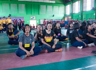 งานปฐมนิเทศและกิจกรรมสายสัมพันธ์น้องพี่ศรี พ.ต. ระดับ ม.4 2562