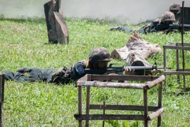 การฝึกยุทธวิธีการเข้าตีแบบหมู่ปืนเล็ก 20092561