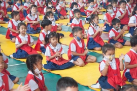 กิจกรรมอบรมคุณธรรมและจริยธรรม ระดับอนุบาล 3 14-09-2563