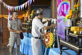 พิธีวางพวงมาลาและถวายราชสดุดี  25-11-2562